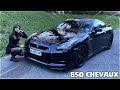 Elle réagit à la Nissan GTR de 850 CHEVAUX !! (Elle a VOMIT🤢🤮)