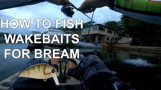 How to fish wake baits for Bream | Atomic Crank 38 Shallow