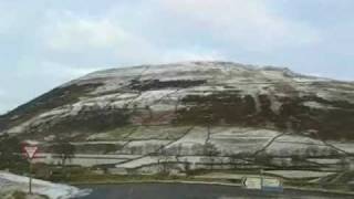 The Yorkshire Dales in Winter &amp; beautiful frozen Wainwath falls