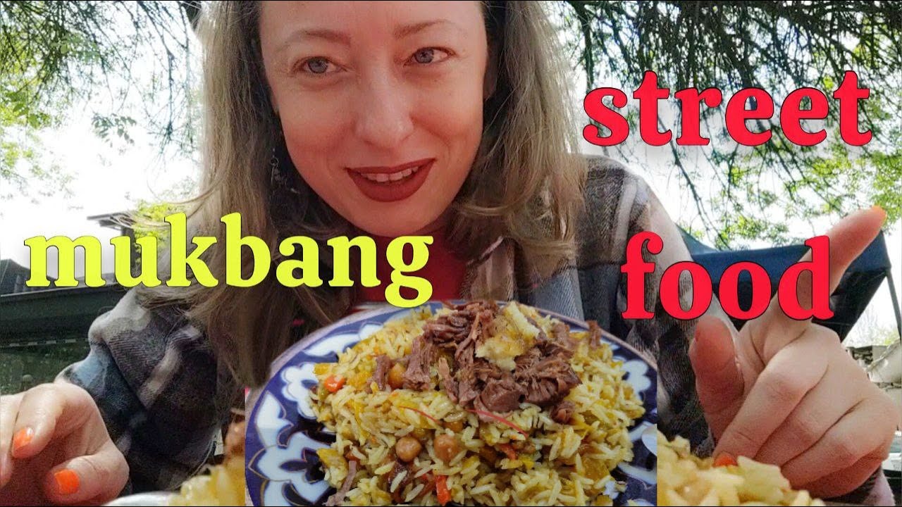 MUKBANG Uzbek street food