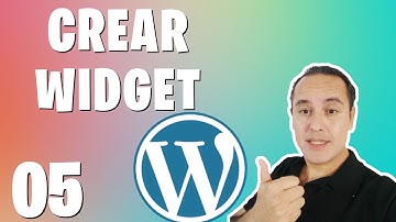 Crear un WidGet en Wordpress