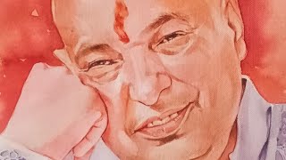 Guruji Portrait in Watercolor