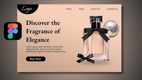 Create Perfume Landing Page Design | Figma Tutorial | Learn UI/UX Design | Web Design for Beginners