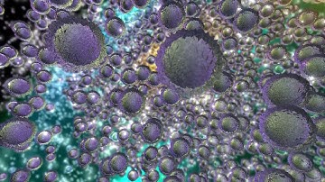 4K Colorful Particle Cluster   Moving Background #AAVFX 2