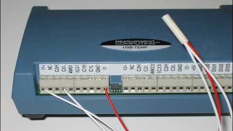 How to measure an RTD using a Measurement Computing USB-TEMP DAQ device