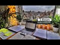 5 HOUR STUDY WITH ME on a RAINY NIGHT | Background noise, 10-min Break, No music, Study with Merve