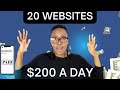 20 websites that will pay you everyday easy work from home jobs