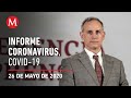 Informe diario por coronavirus en México, 26 de mayo de 2020