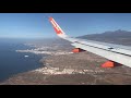 Manchester to Tenerife. Landing at Tenerife South (TFS) with EasyJet 4/2/19