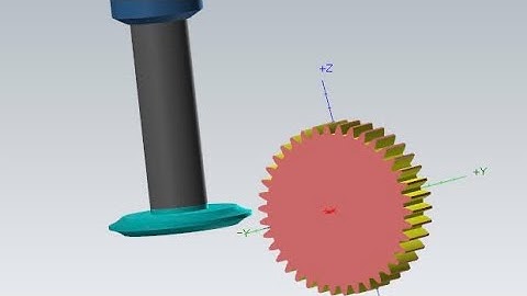 Gia công CNC 4 trục phay bánh răng modun lập trình mô phỏng trên phần mềm Mastercam