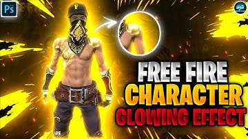 How To Make Free Fire Character Glow Effect Thumbnail 🔥 II #shorts #viral #freefire #pscc #how