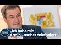 MARKUS SÖDER ZU CORONA-HOTSPOTS: "Armin Laschet tut sicher das Richtige für sein Land ..."