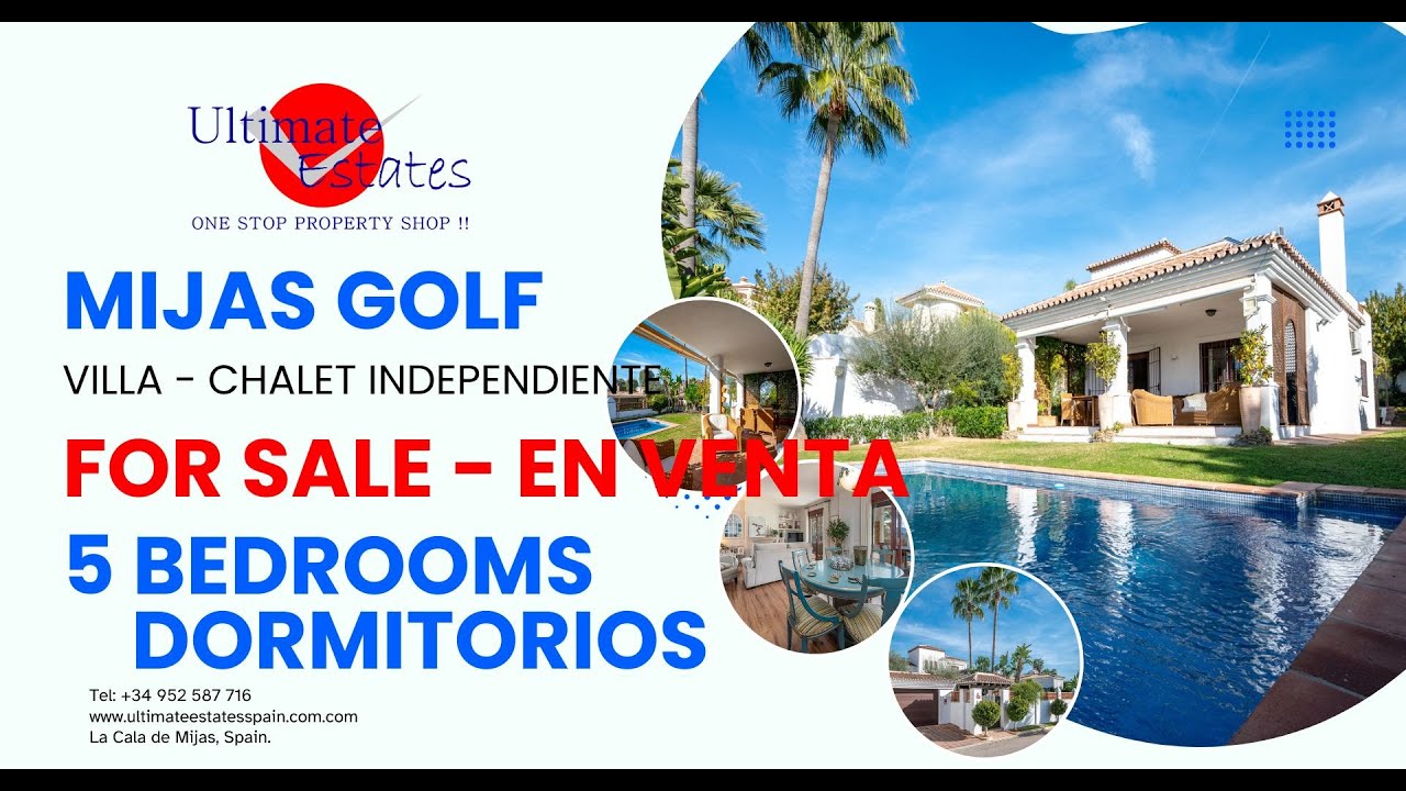 R5250574 Mijas Golf 5 bedrooms villa for Sale. Ultimate Estates