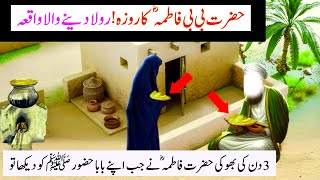 Hazrat Bibi Fatima ka Roza | Rula Dene Wala Waqia || Hazrat Ali or Bibi Fatima ka waqia