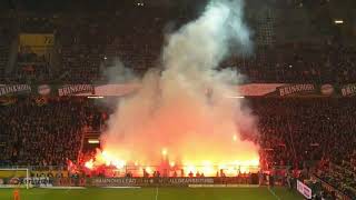 Leverkusen Ultras Pyro Show in Dortmund 24.02.2019