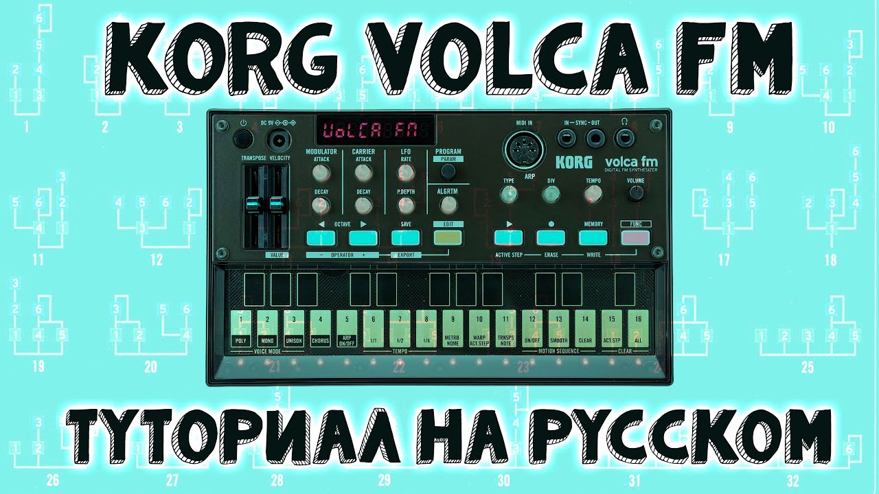 Korg Volca FM Tutorial на русском | Полный разбор | LE-NA - YouTube