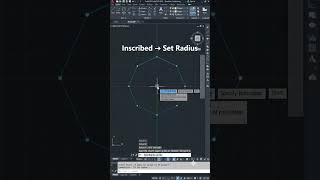 How to Create a Polygon in AutoCAD Using POL Shortcut | AutoCAD Tips #Shorts #autocadlearning