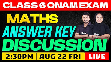 Class 6 Onam Exam | Maths Answer Key Discussion | Eduport
