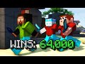 Insane Clutch For 64,000 Wins! (Solo Bedwars)