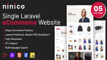 Ninico Minimal Laravel eCommerce Shop