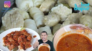 Somay lengkap dengan bumbu kacang yang joss, siap bersaing dengan menu lebaran serba santan