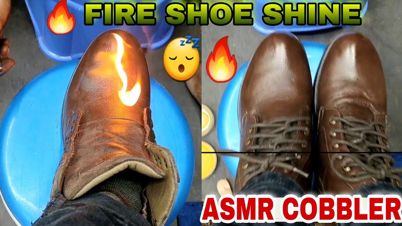 Asmr Cobbler,BestEver Indian Shoe Shine Asmr Fire 🔥 Boot Polish Full
