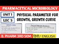 Physical parameter for growth of bacteria । Growth curve । Microbiology #spharma 