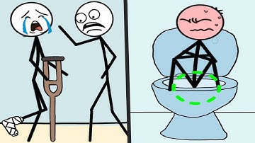 TRICKY LIFE vs BRAIN RICKY PUZZLE - All Levels New UPDATE Satisfying STICKMAN Double Mobile gameplay