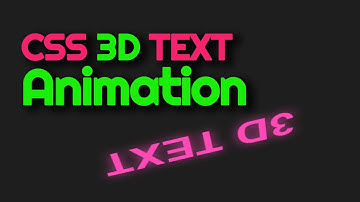 Stunning 3D Text Animation with Changing Colors | CSS Tutorial | csPoint