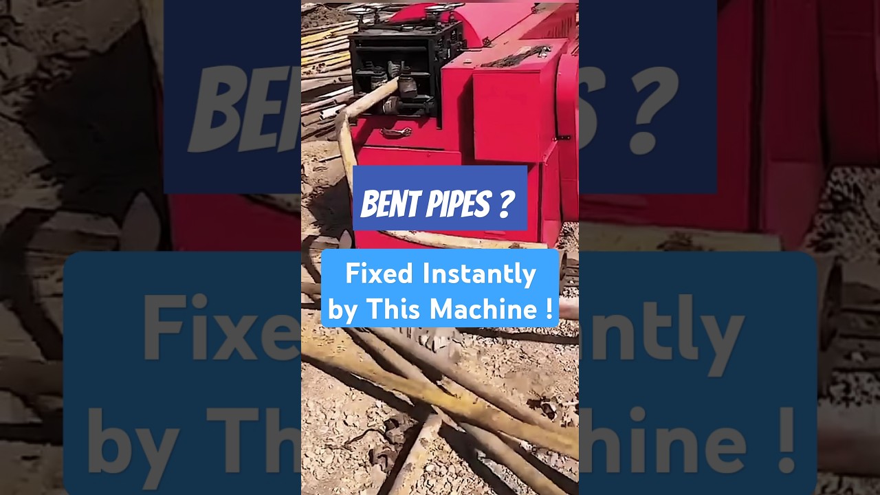 This Machine STRAIGHTENS Bent Pipes Like Magic!