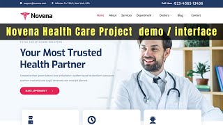 Novena health care website project demo | dit 2nd semester project