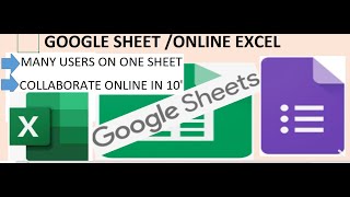 GOOGLE SHEET ( ONLINE EXCEL) DATA ENTRY , Many people can use one Excel and collaborate online .