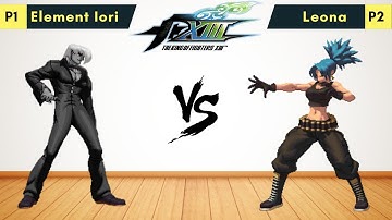 [KOF Mugen] Leona vs Element Iori Fight | 🔥 The King of Fighters XIII #thekingoffighters