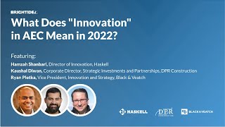 What does innovation in AEC mean in 2022