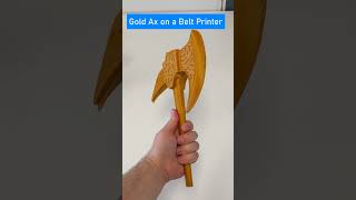 $250 Belt Printer makes a golden ax @powerbelt3d
