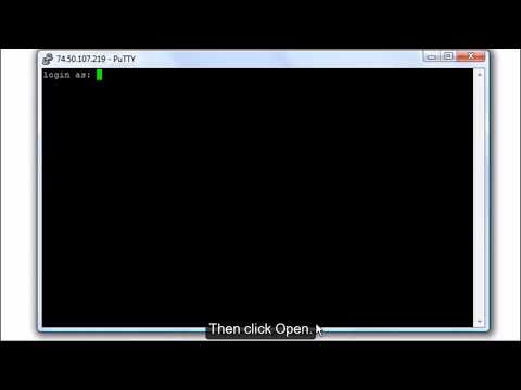 How to open a PuTTY session, and exit a session