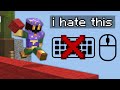 I tried to win Bedwars with ONLY a Mouse