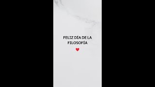 Feliz día de la filosofía - #shorts