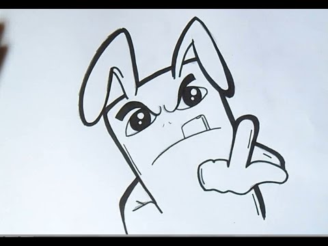 como desenhar um coelho grafite wizard art by wörld youtube