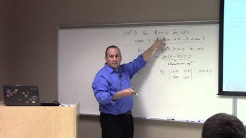 Advanced Calculus: Lecture 10 part 2: 2nd derivative test and quadratic forms