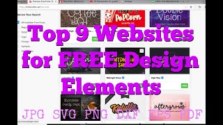 Top 9 Websites For Free Design Elements For Etsy Shops/Products, YouTube, Instagram, Pinterest etc