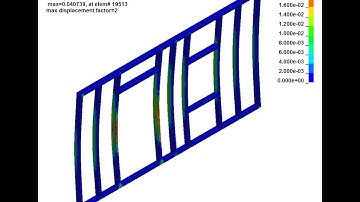 LS-DYNA Blast Analysis: Prefabricated Wall Framing Plastic Strain