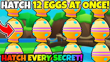 HOW to Hatch 12 EGGS AT A TIME and get EVERY SECRET PET FAST in Bubble Gum Simulator INFINITY!