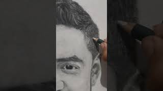 Hyper realistic pencil art | end… 😳✏️#ArtViral #viral #shorts #portrait #art
