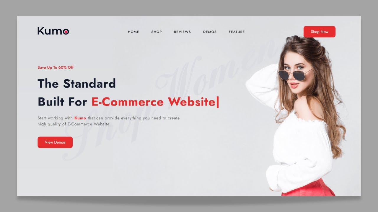 Build A Responsive E-commerce Website Using Only HTML & CSS | E ...