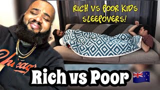 AMERICAN REACTS to Jimi Jackson - Rich VS Poor "Sleepovers & Back to School" 🇳🇿