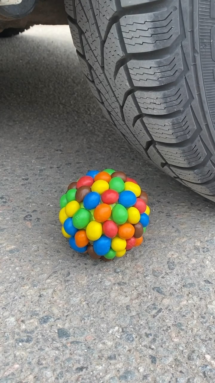 Crushing Crunchy \u0026 Soft Things by Car! Coca Cola, Fanta,Sprite und Mentos |  Experiment #Shorts