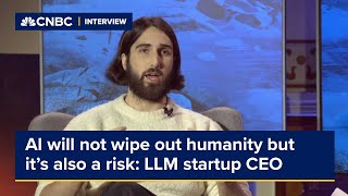 AI will not wipe out humanity but it's also a risk, says CEO of LLM startup Cohere