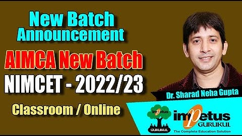 New batch announcement for NIMCET 2022 & 2023 | Class Room | Live Class | Impetus Gurukul