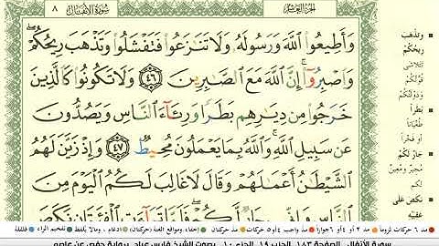 فارس عباد سورة الانفال مكتوبة